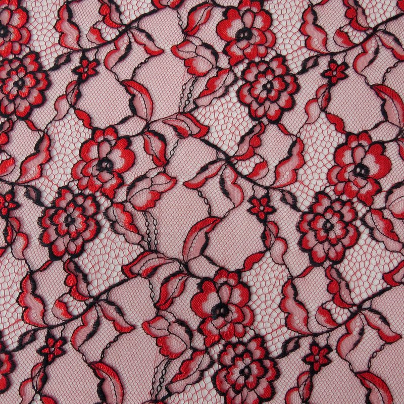 Lace Fabric Polyester Warp Knit for Women's Wear Wholesale Supplier 27